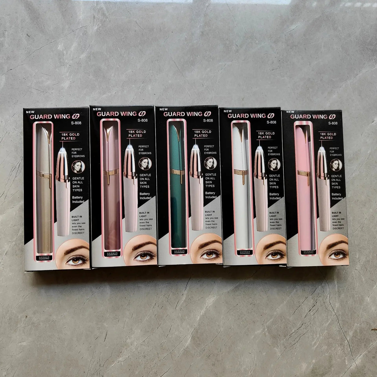 Women's Electric Eyebrow Trimmer & Face Hair Remover - Automatic Eyebrow Shaper Pencil for Effortless Grooming
