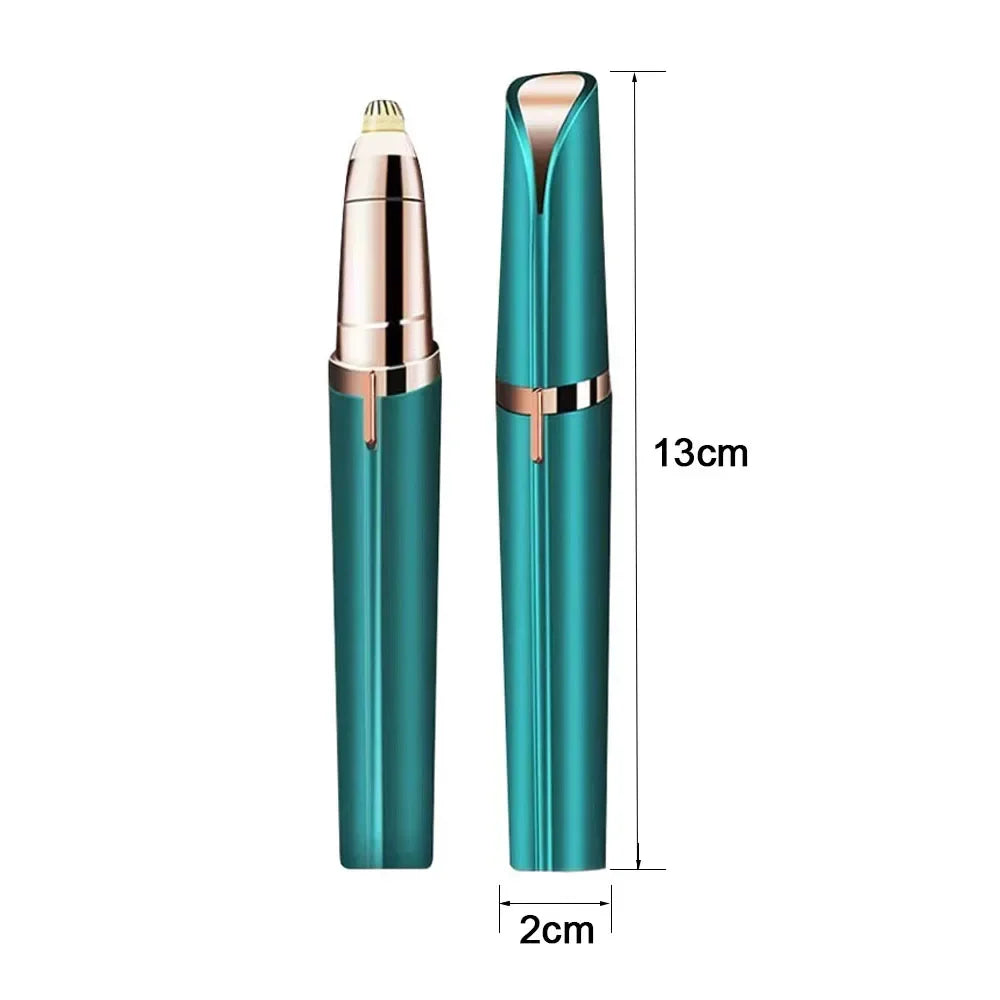 Women's Electric Eyebrow Trimmer & Face Hair Remover - Automatic Eyebrow Shaper Pencil for Effortless Grooming
